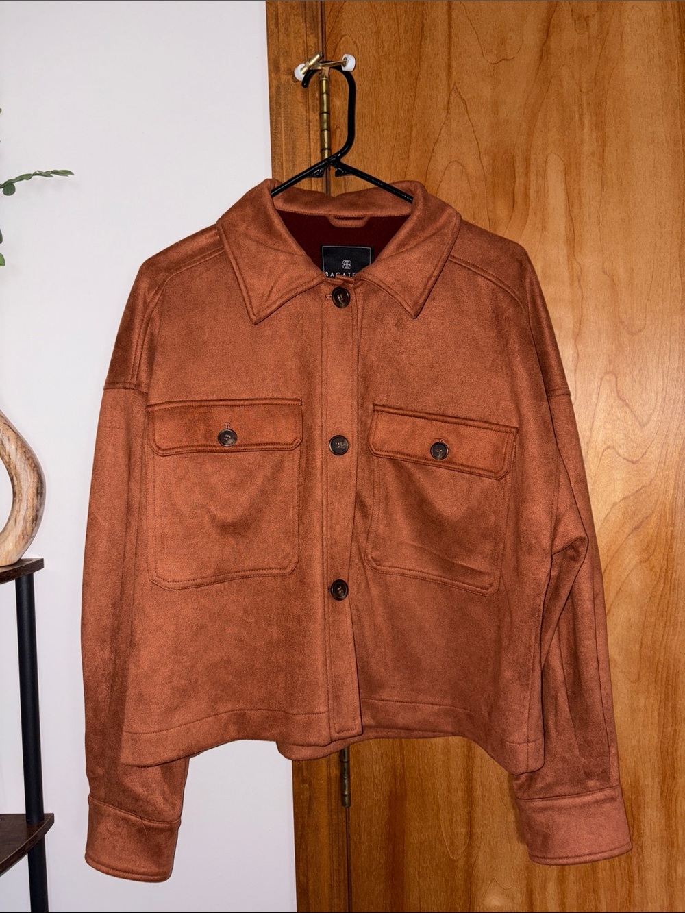 bagatelle Rust-Brown Utility Jacket with Chest Pockets